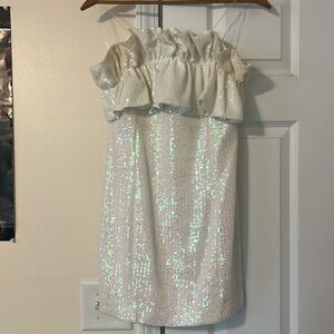 Charmed Hearts Strapless Mini Dress